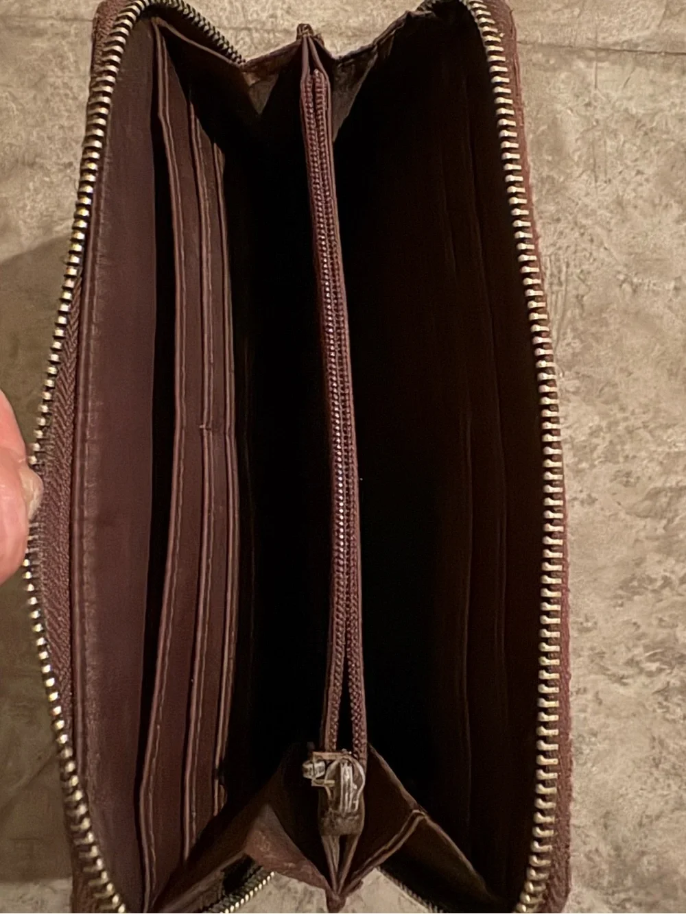 The Sak Crochet zippered wallet